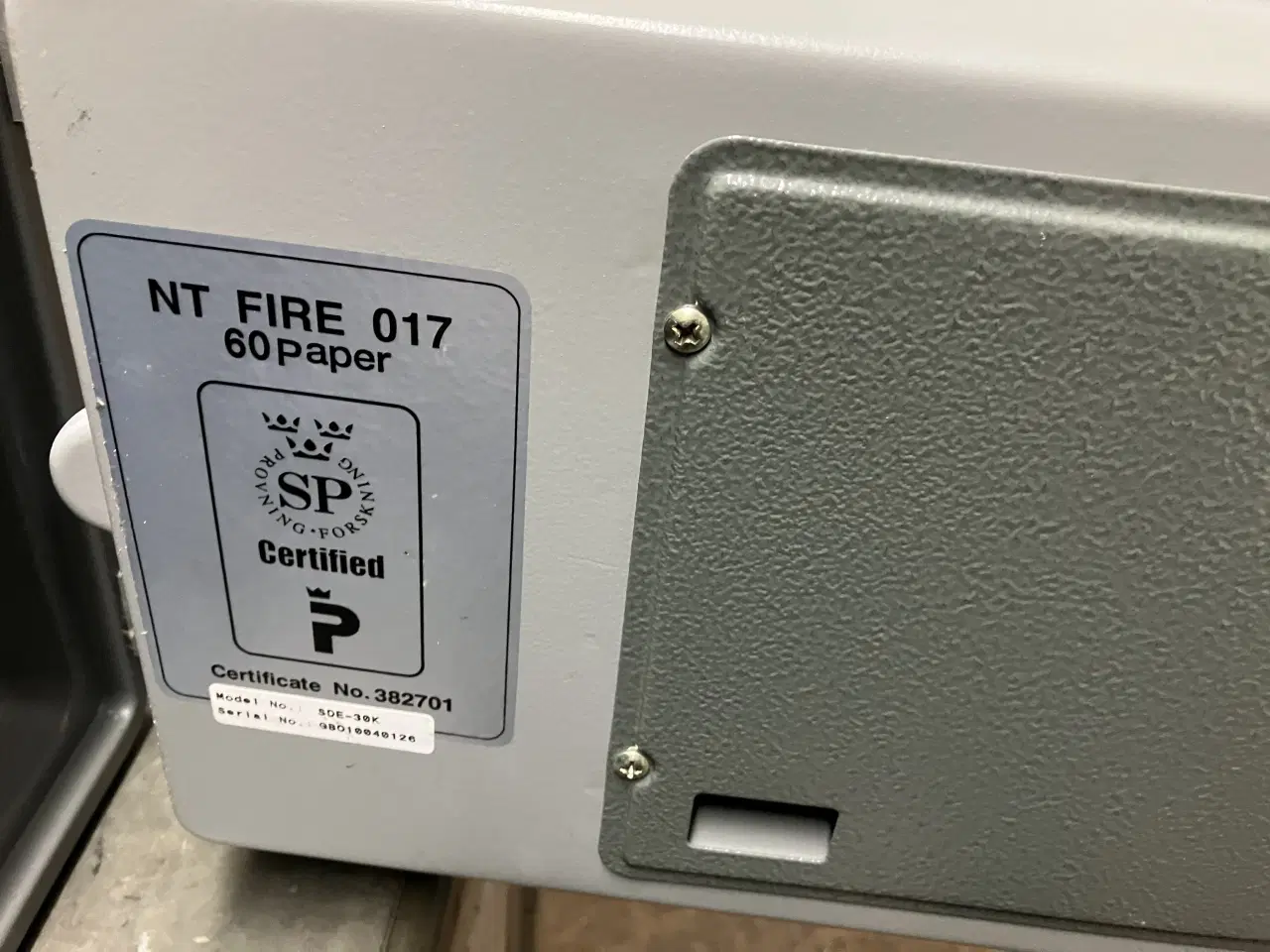 Billede 2 - Pengeskab / brandskab