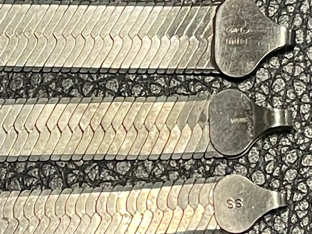 Billede 6 - Store Herringbone sølvhalskæde