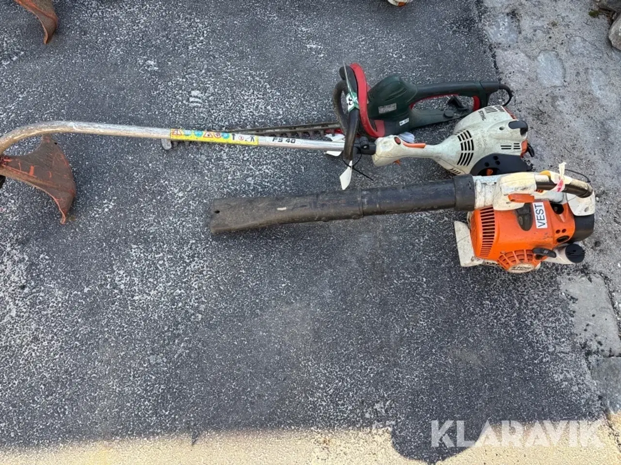 Billede 1 - Løvblæser, hækkeklipper og græstrimmer STIHL,metabo