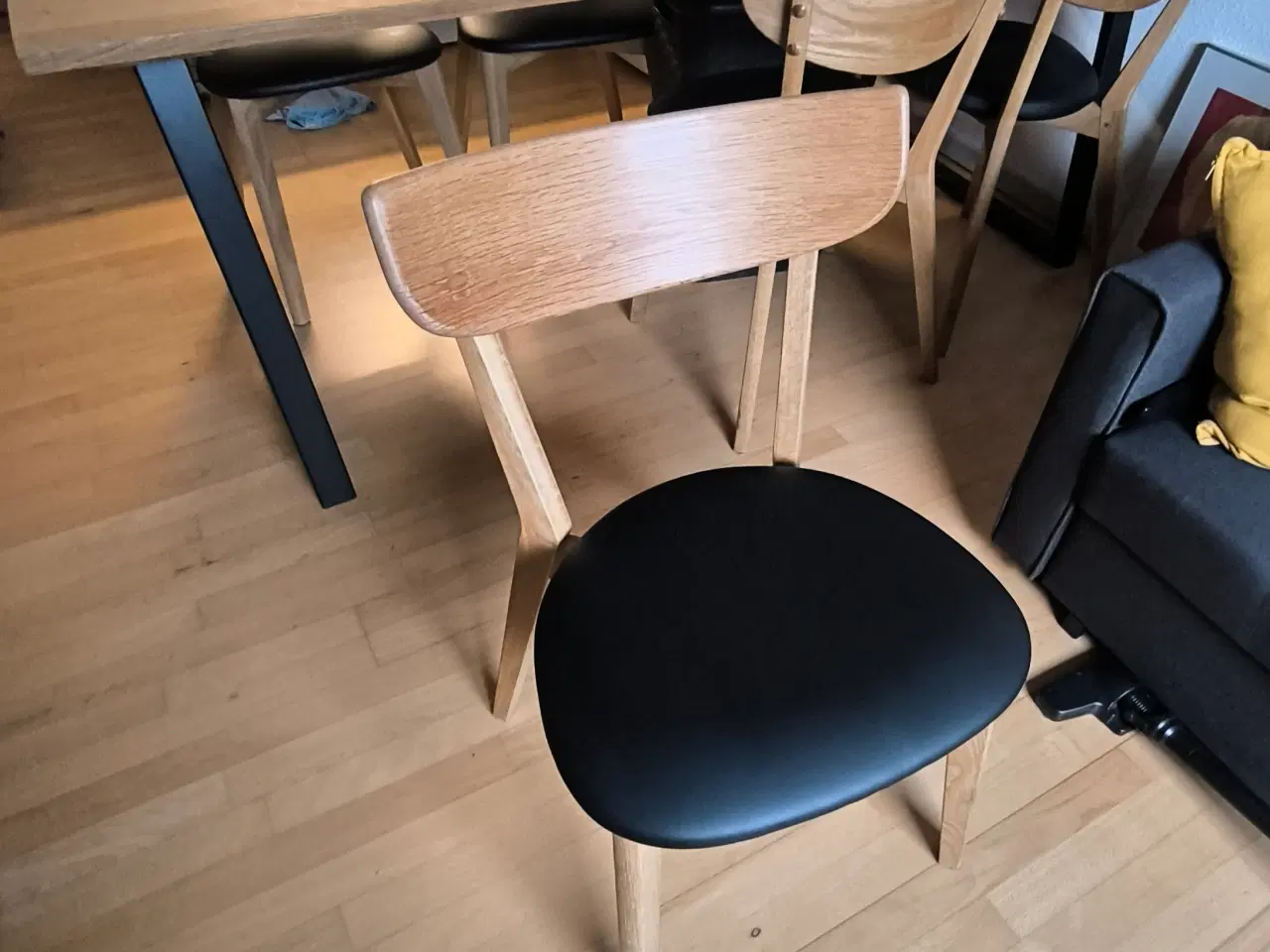 Billede 1 - Spisebord stole i eg - naturolieret