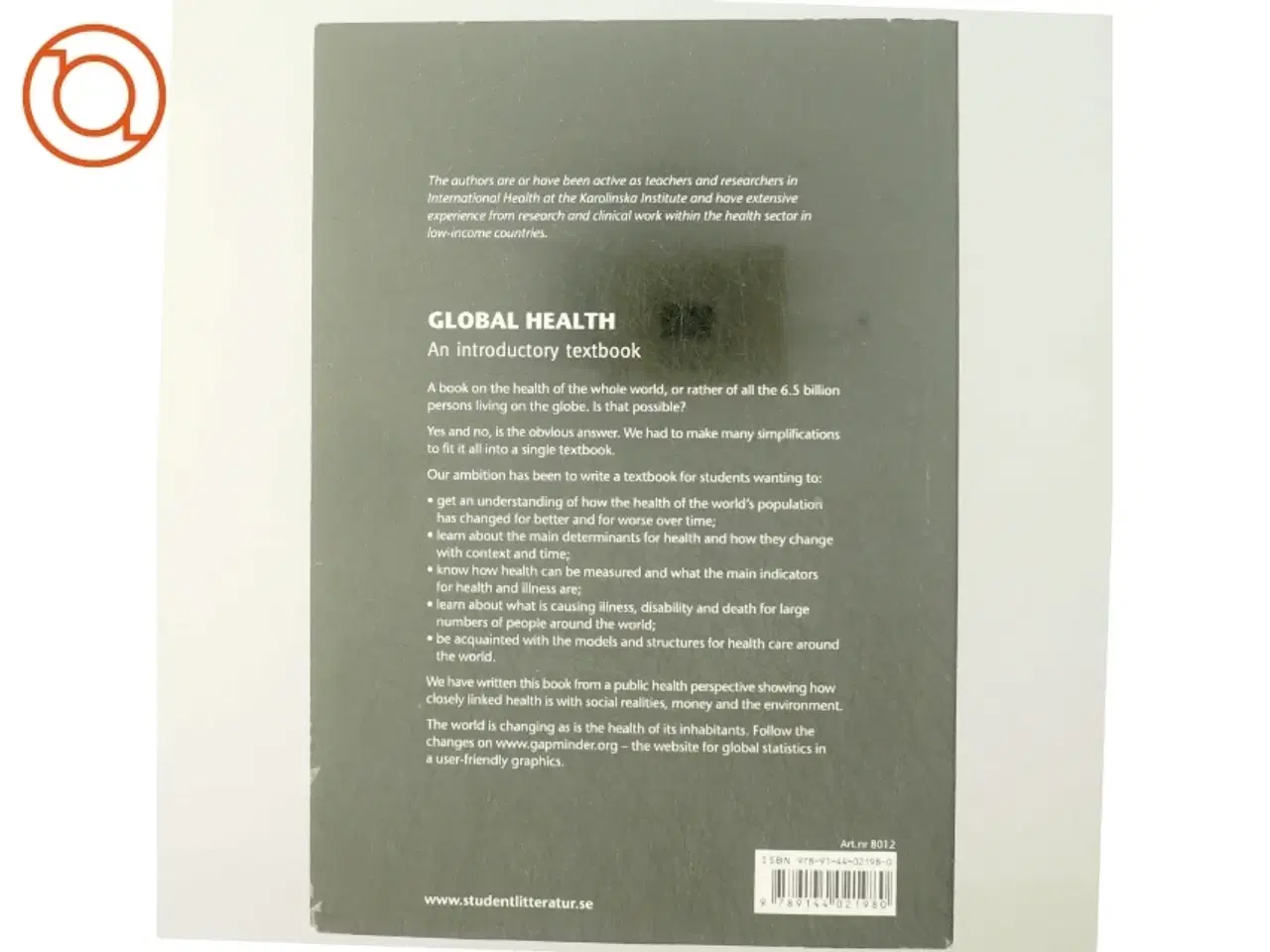 Billede 3 - Global health - An Introductionary Textbook (Bog)
