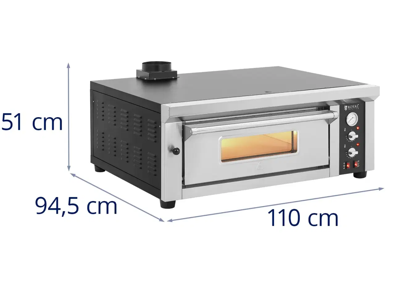 Billede 8 - Pizzaovn – 4 x 33 cm – 1 ovnkammer – 4200 W