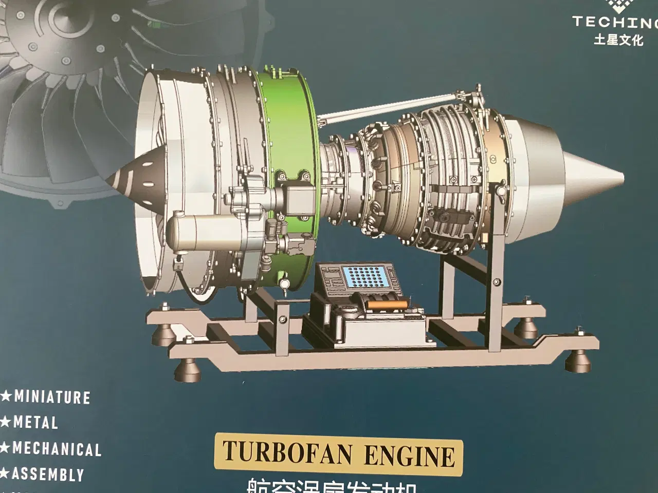 Billede 5 - Jet motor metal model...