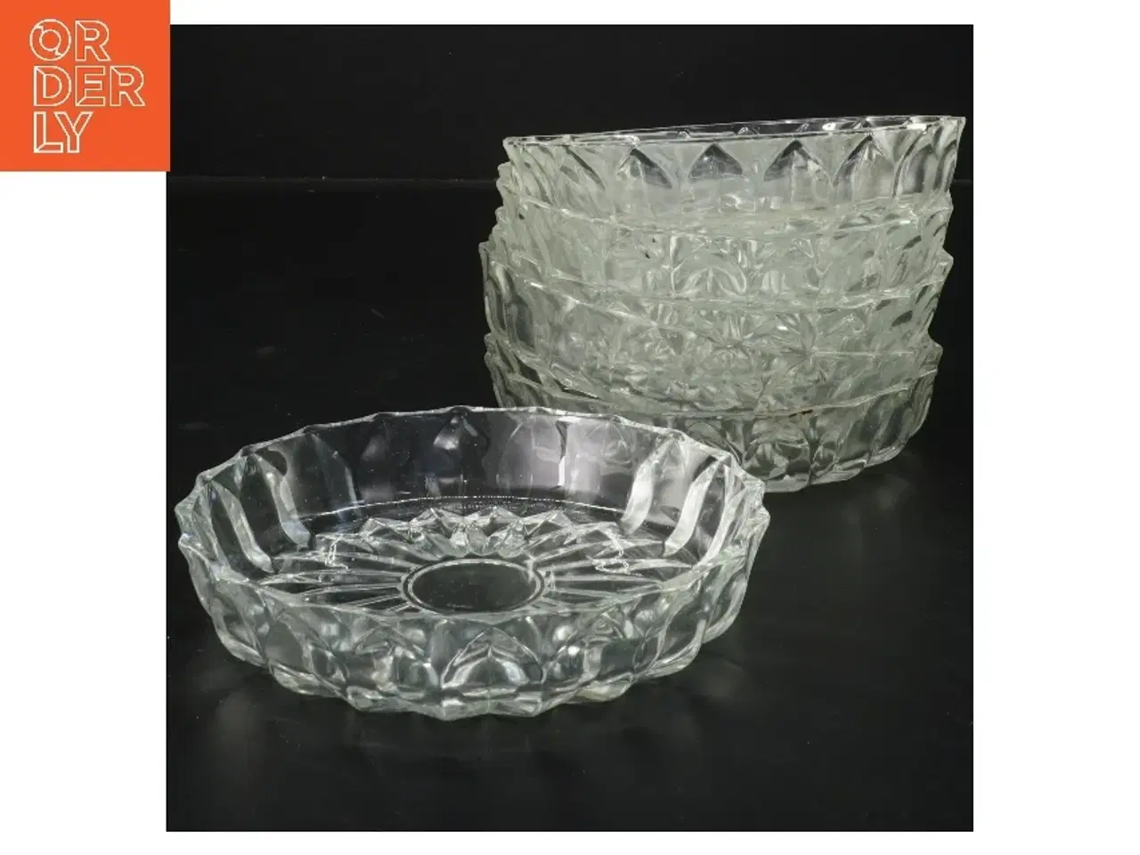 Billede 1 - Glas fade 6 stk (str. 6 stk Ø 14,5 cm)