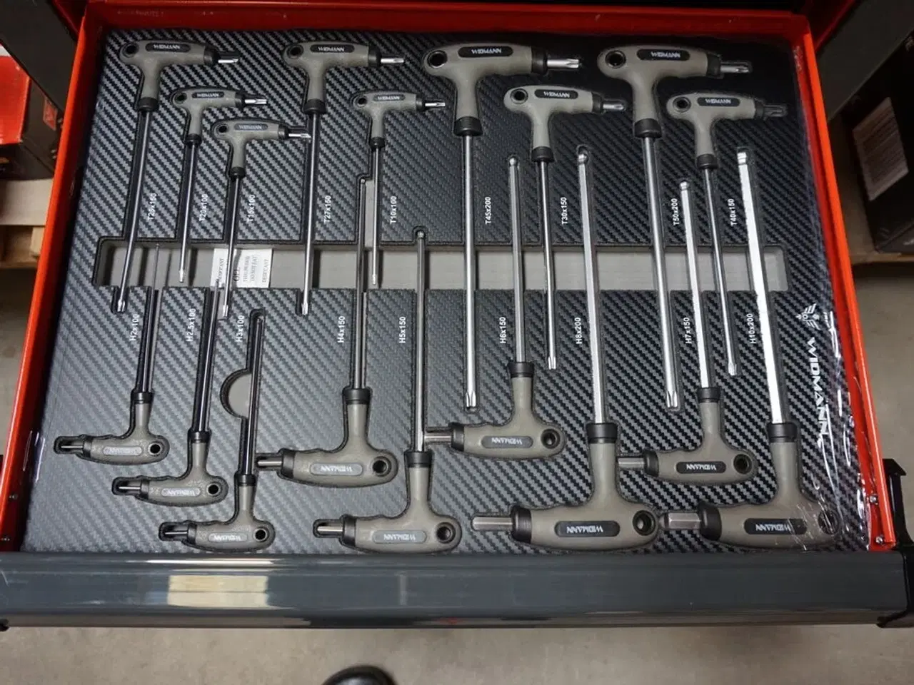 Billede 6 - Widmann Steel Top værktøjsvogn. Syv skuffer inkl. værktøj