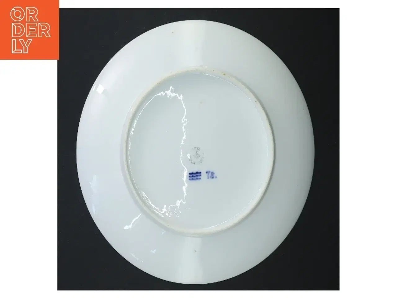 Billede 3 - Porcelænsplatte med blå design fra Royal Copenhagen (str. Ø 22,5 cm)