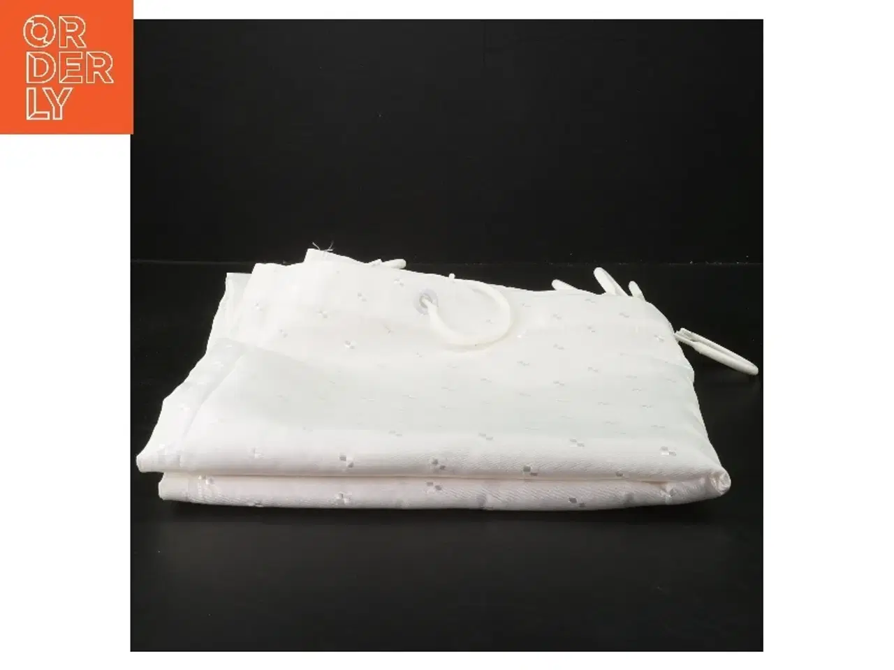 Billede 2 - Nyt badeforhæng med ringe (str. 180x180 cm)