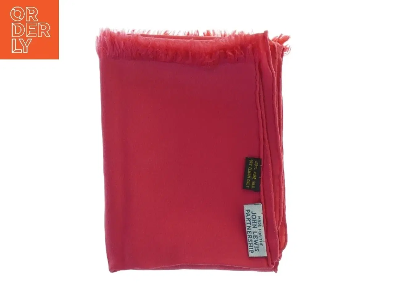 Billede 1 - Koralrød tørklæde fra John Lewis (str. 147 x 27 cm)