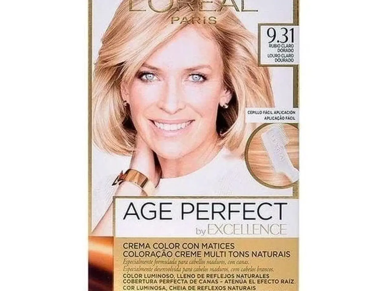 Billede 1 - Permanent Anti-Age Farve Excellence Age Perfect L'Oreal Make Up Excellence Age Perfect Lys Gylden Blond Nº 9.0-rubio muy claro (