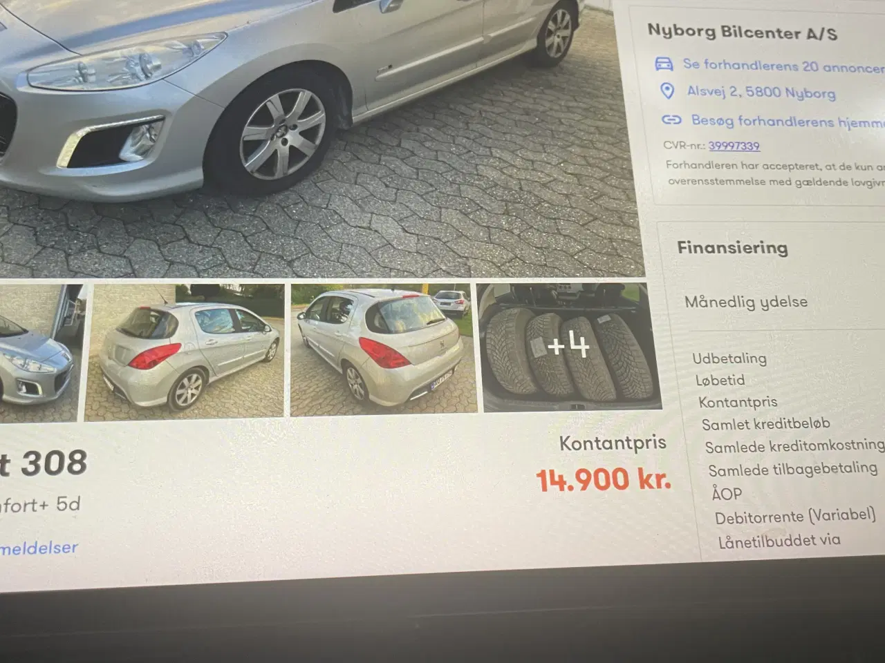 Billede 1 - 4 vinterdæk 4x 108 15 tommer195x65x15