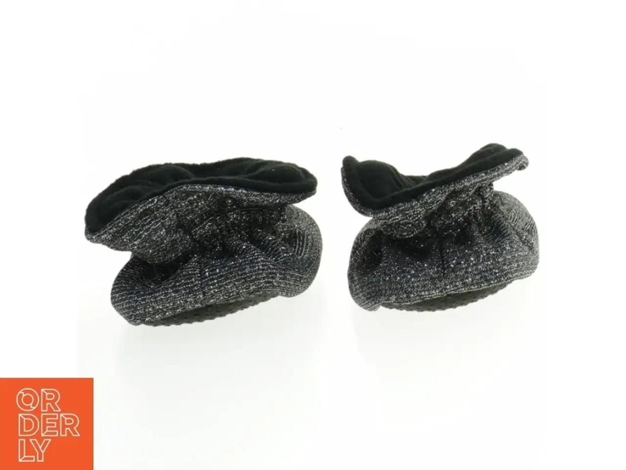 Billede 4 - Babysko i glitterstof (str. 13 cm)
