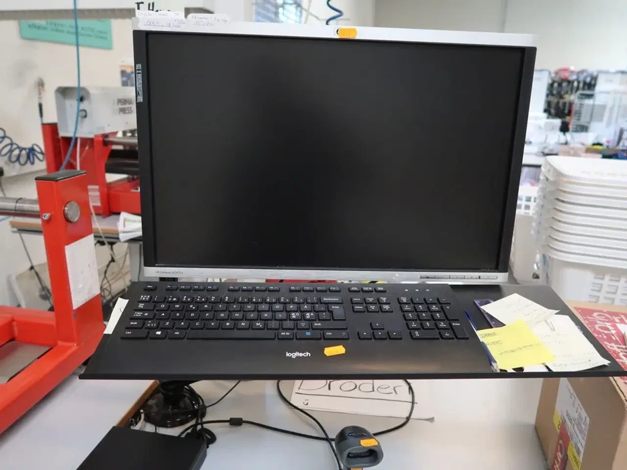 Billede 2 - Computerskærm HP, tastatur, håndscanner, computer LENOVO