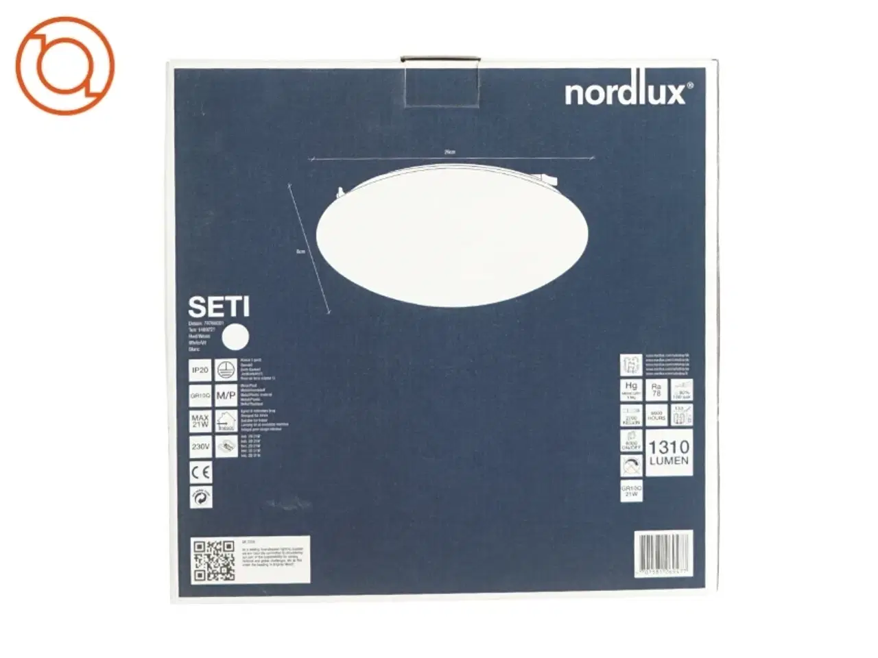 Billede 1 - Nordlux loftslampe, 29 cm Ø