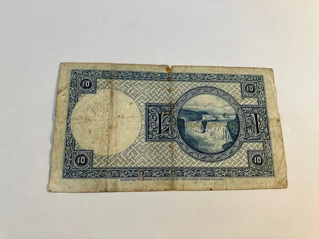 Billede 2 - 10 Kronur Iceland 1928 - Meget slidt