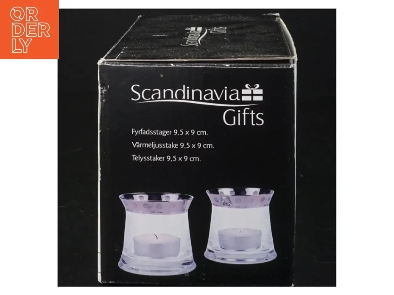 Billede 4 - Glaslysestager fra Scandinavian Design (str. 9,5 x 9 cm)