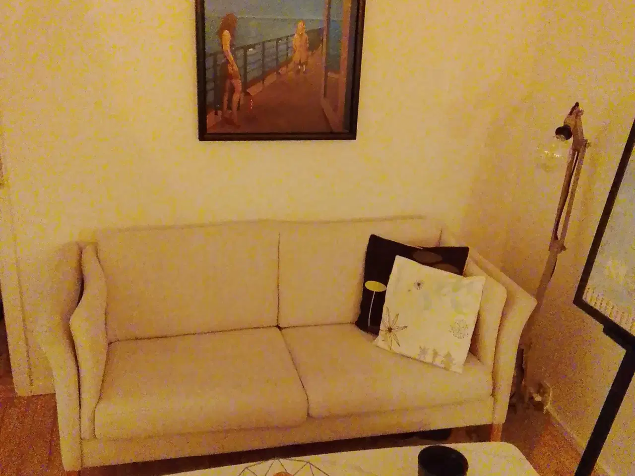 Billede 2 - Sofa hvid lærrede