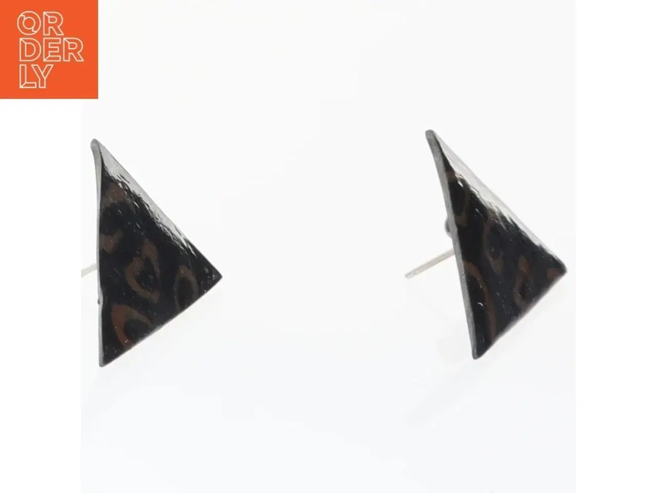 Billede 2 - Trekanthængsler øreringe (str. 2,7 x 2 cm)