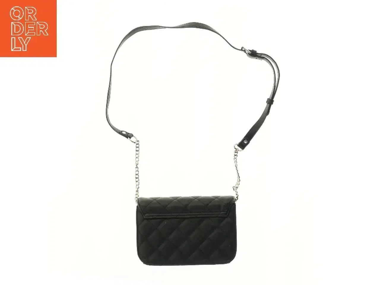 Billede 2 - Sort skuldertaske med kæderem (str. 14x7x20 cm)