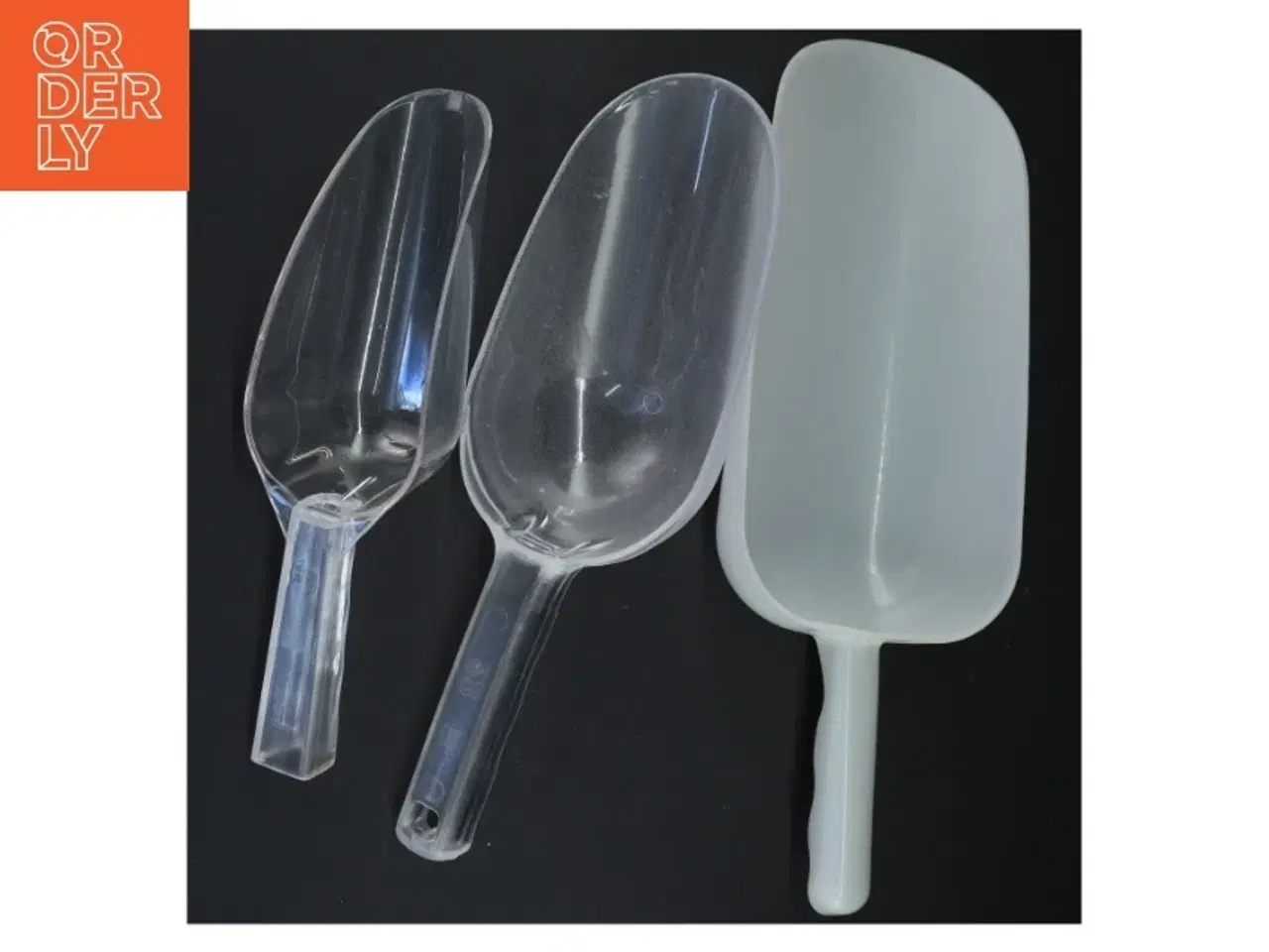 Billede 1 - Skeer til isterninger (str. 25 x 7,5 x 5,5 cm 30 x 10 x 6 cm 32 x 11 x 6 cm)