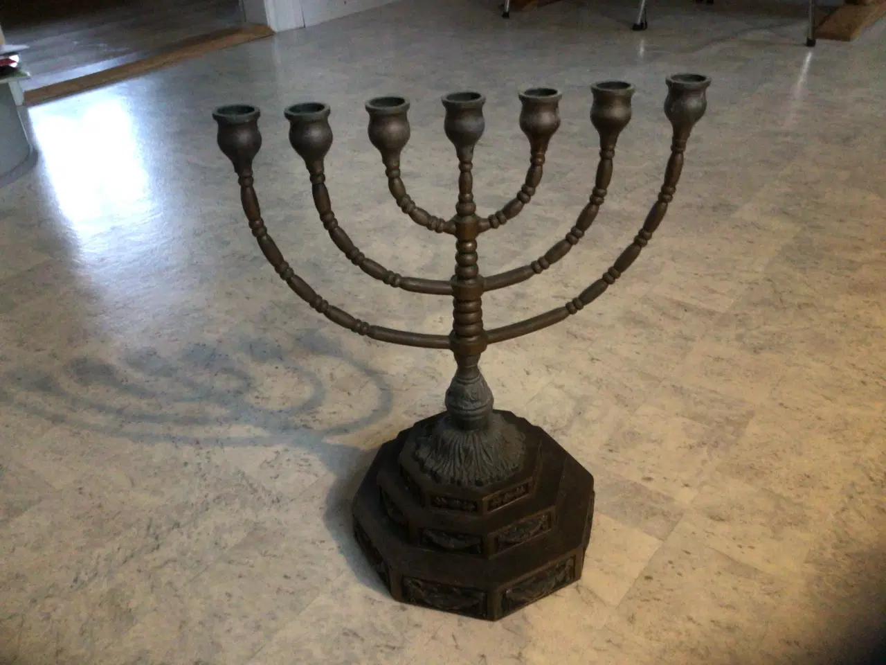 Billede 1 - 7 armer lysestager i messing