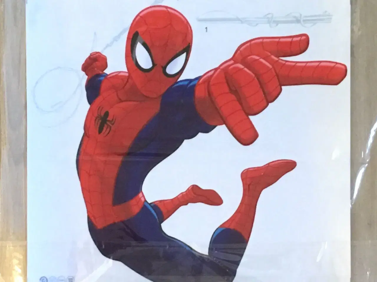 Billede 5 - Spiderman wallstickers wallsticker med Spiderman 