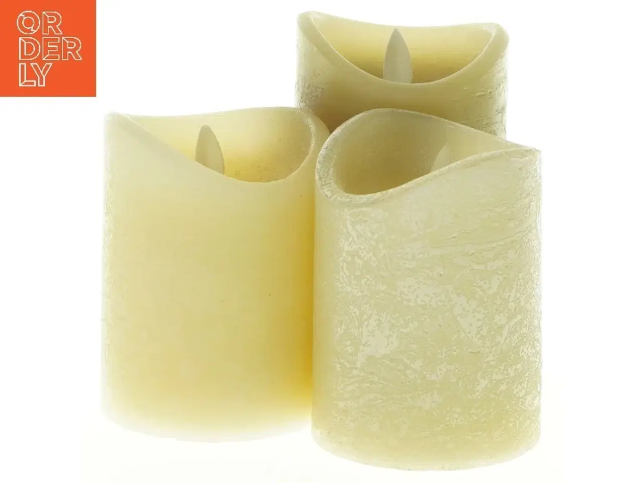 Billede 1 - kunstige stearinlys (str. Ø 7,5. h. 10-13. cm)