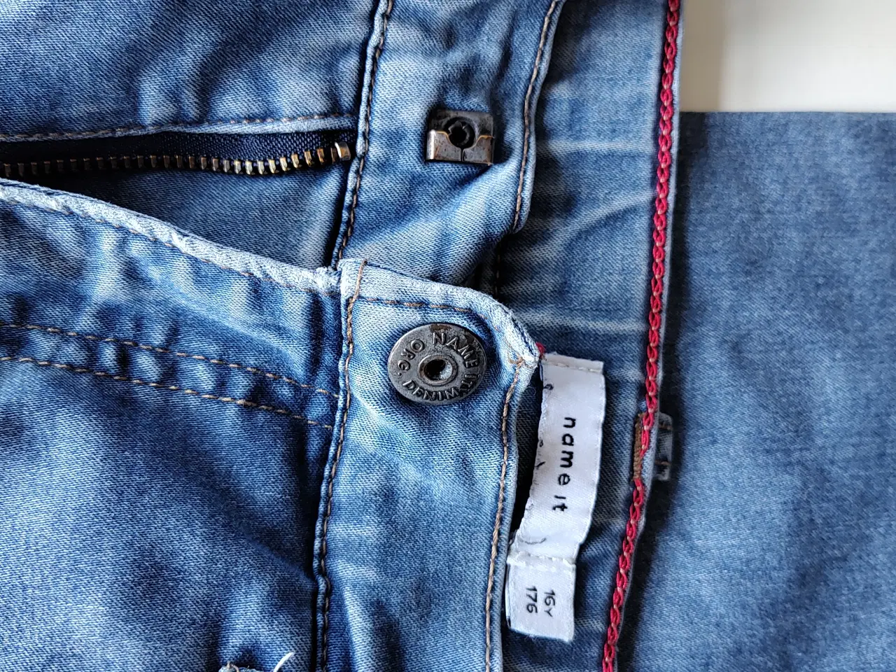 Billede 1 - Blå cowboybukser str.176