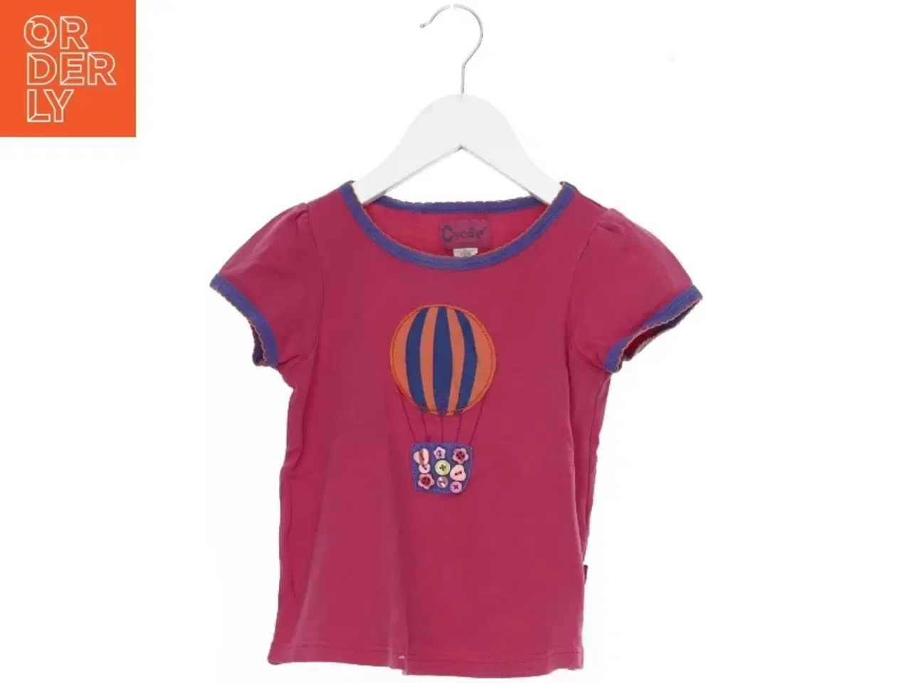Billede 1 - Cupcake Bomulds T-Shirt med varmluftsballon motiv fra Pure Kids (str. 110)