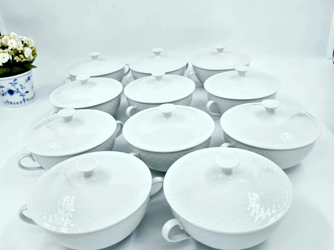 Billede 1 - Hvid Elegance Bouillonkop Porcelæn