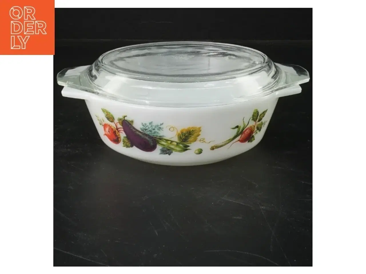 Billede 1 - Glas opbevaring med låg (str. Ø 16 cm)