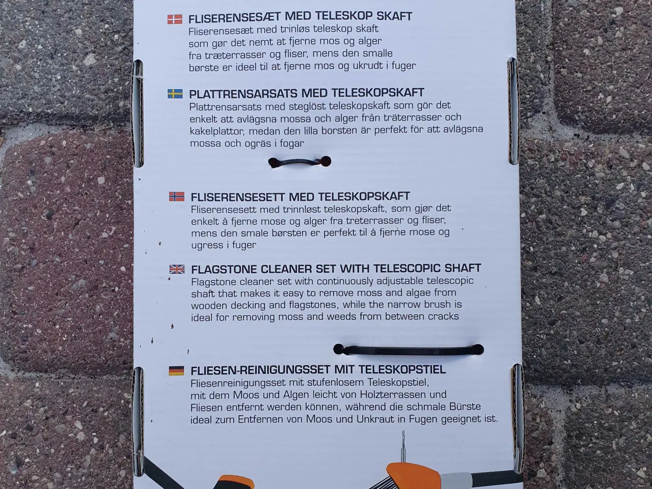 Billede 5 - Green>it fliserensesæt m/teleskopskaft 3 dele