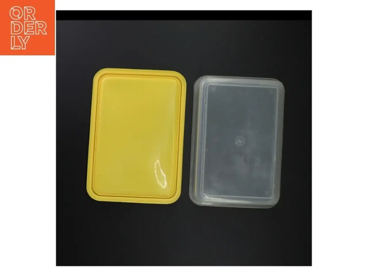 Billede 2 - Plast opbevaringsboks med låg (str. 22 x 15 x 6 cm)