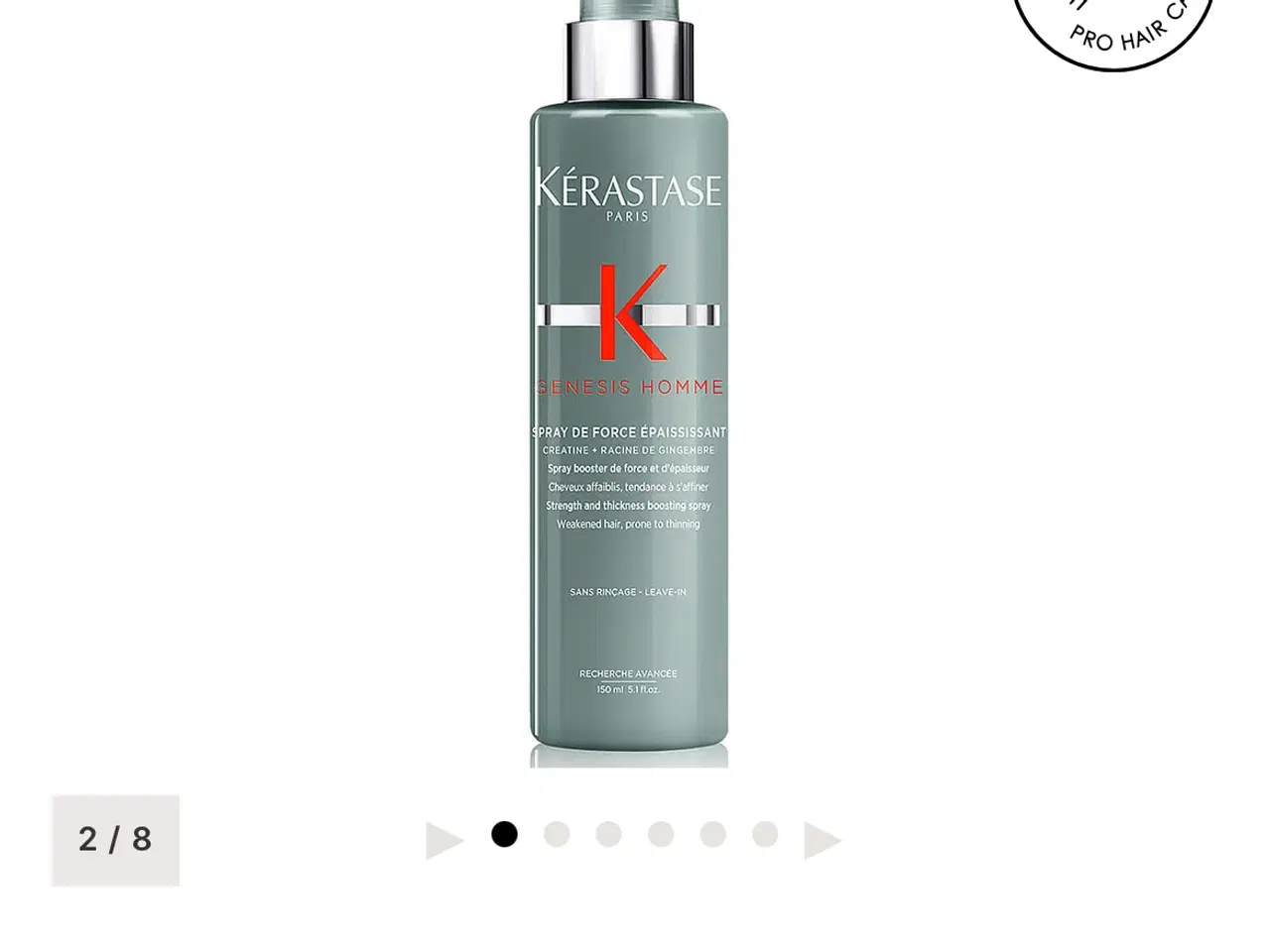 Billede 4 - HELT NY Kérastase Genesis Homme Spray Recuperateur