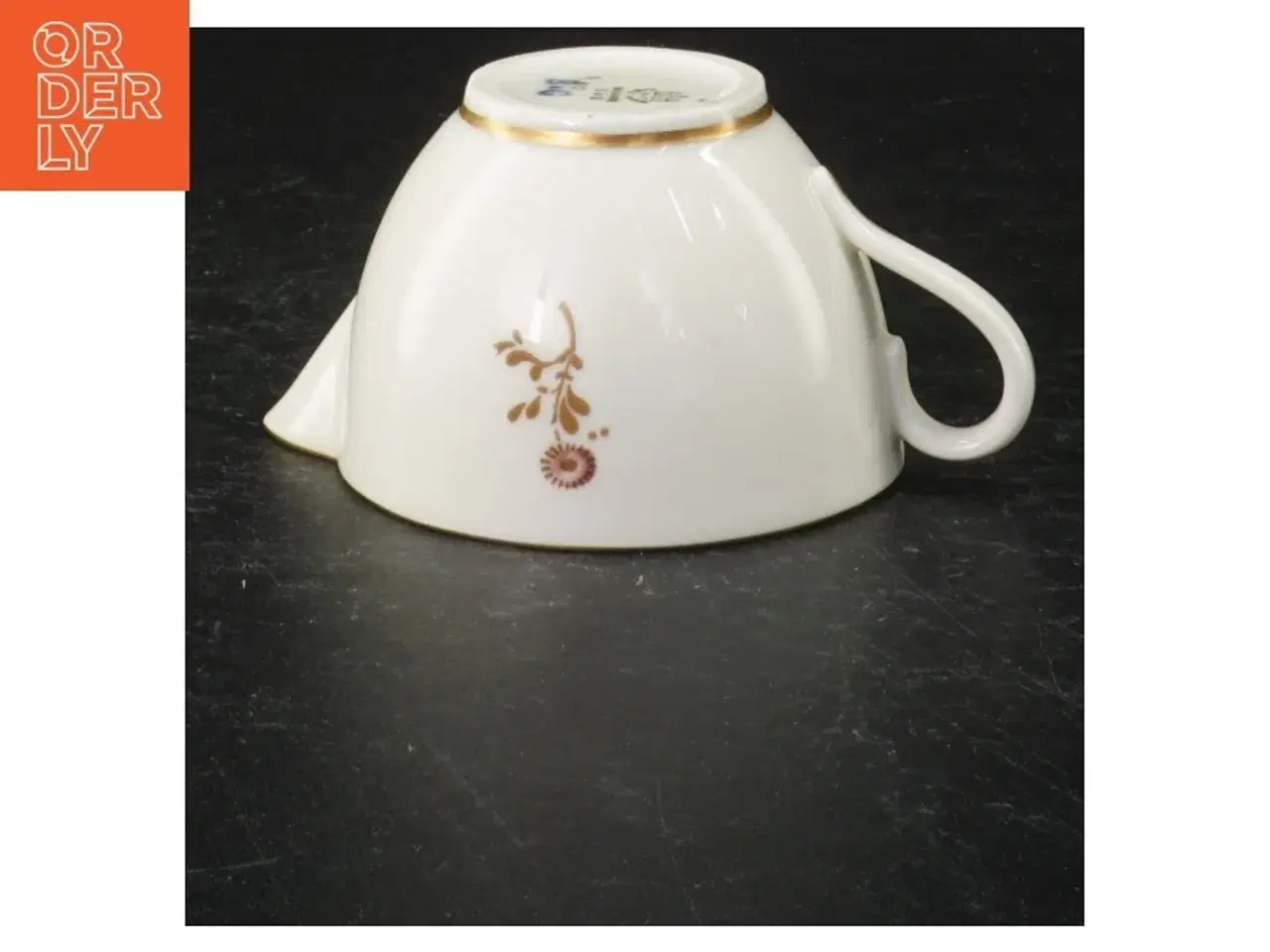 Billede 2 - Porcelæns flødekande med blomstermotiv fra B&G