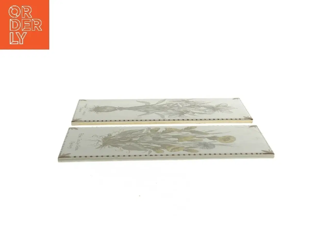 Billede 2 - Blomsterillustrationer på fliser (str. 10x20 cm)