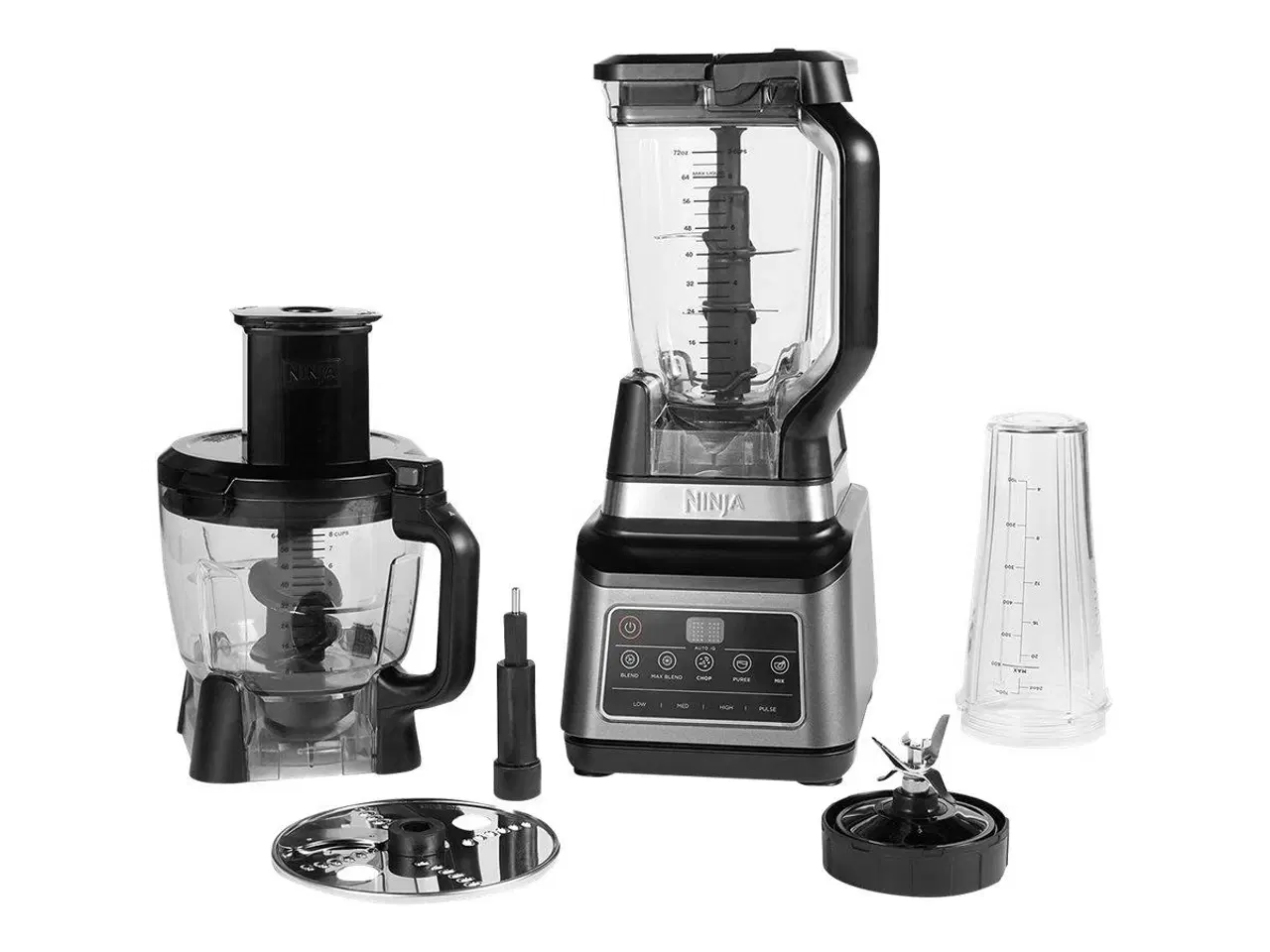 Billede 3 - Foodprocessor Ninja Auto-iQ BN800EU 2,1 l – sort/sølv
