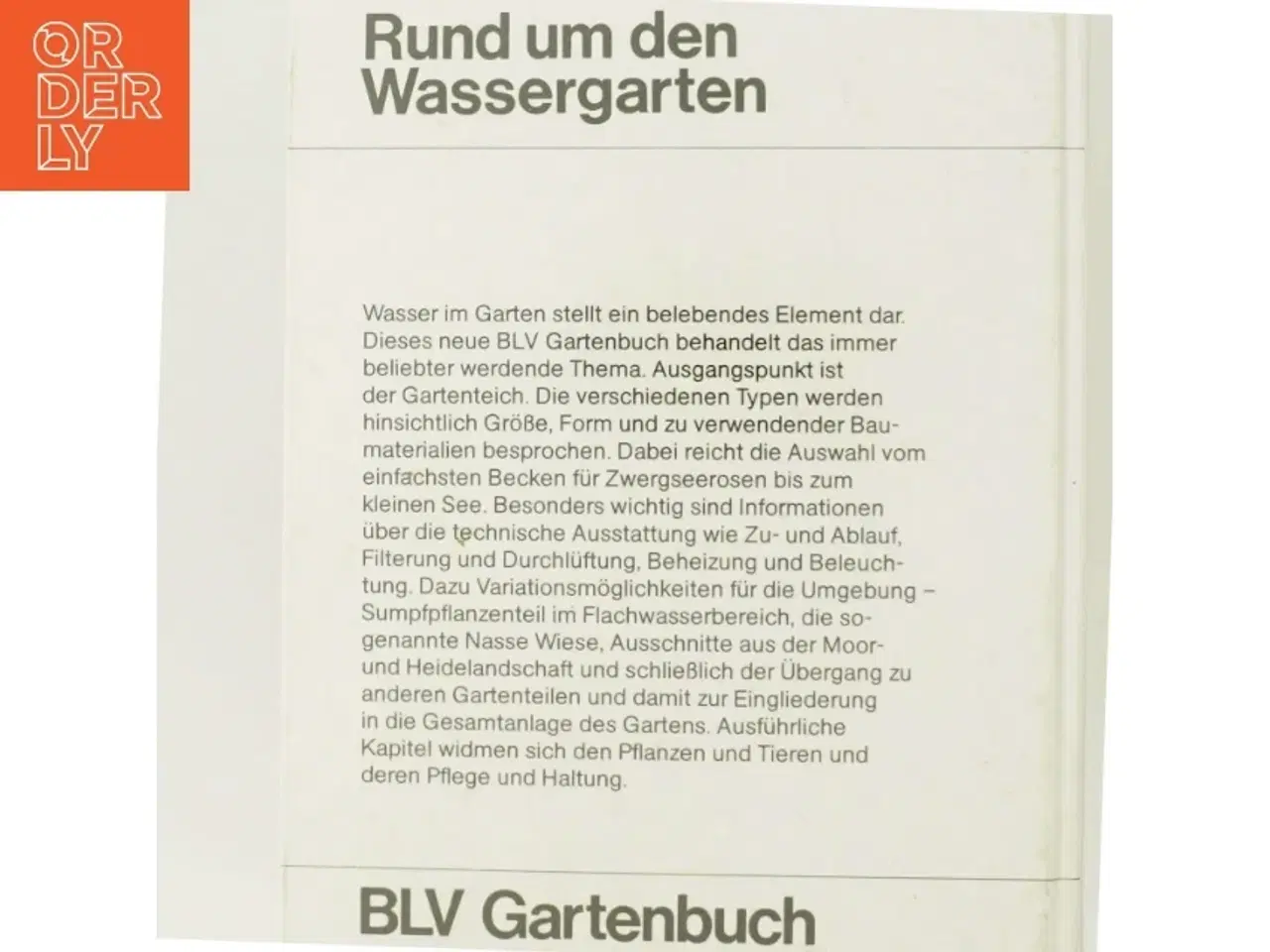 Billede 3 - Rund um den Wassergarten bog fra BLV Verlag