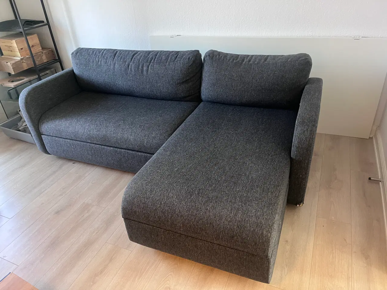 Billede 4 - Sovesofa i mørke grå stof