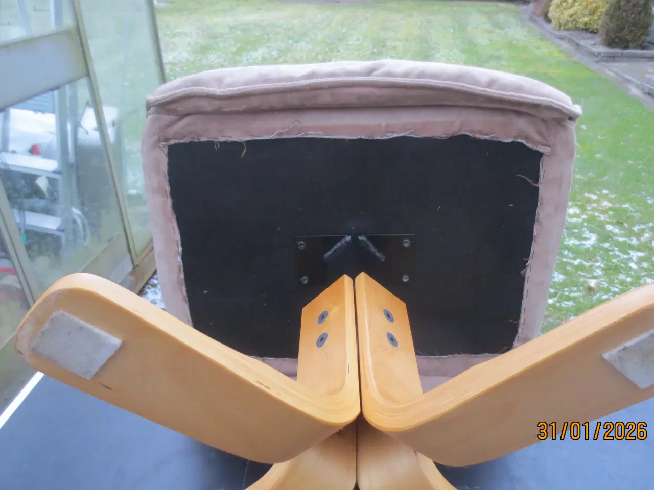 Billede 4 - 1 stk Fodskammel med Velour