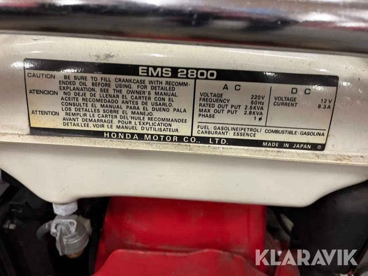Billede 11 - Generator Honda EMS 2800