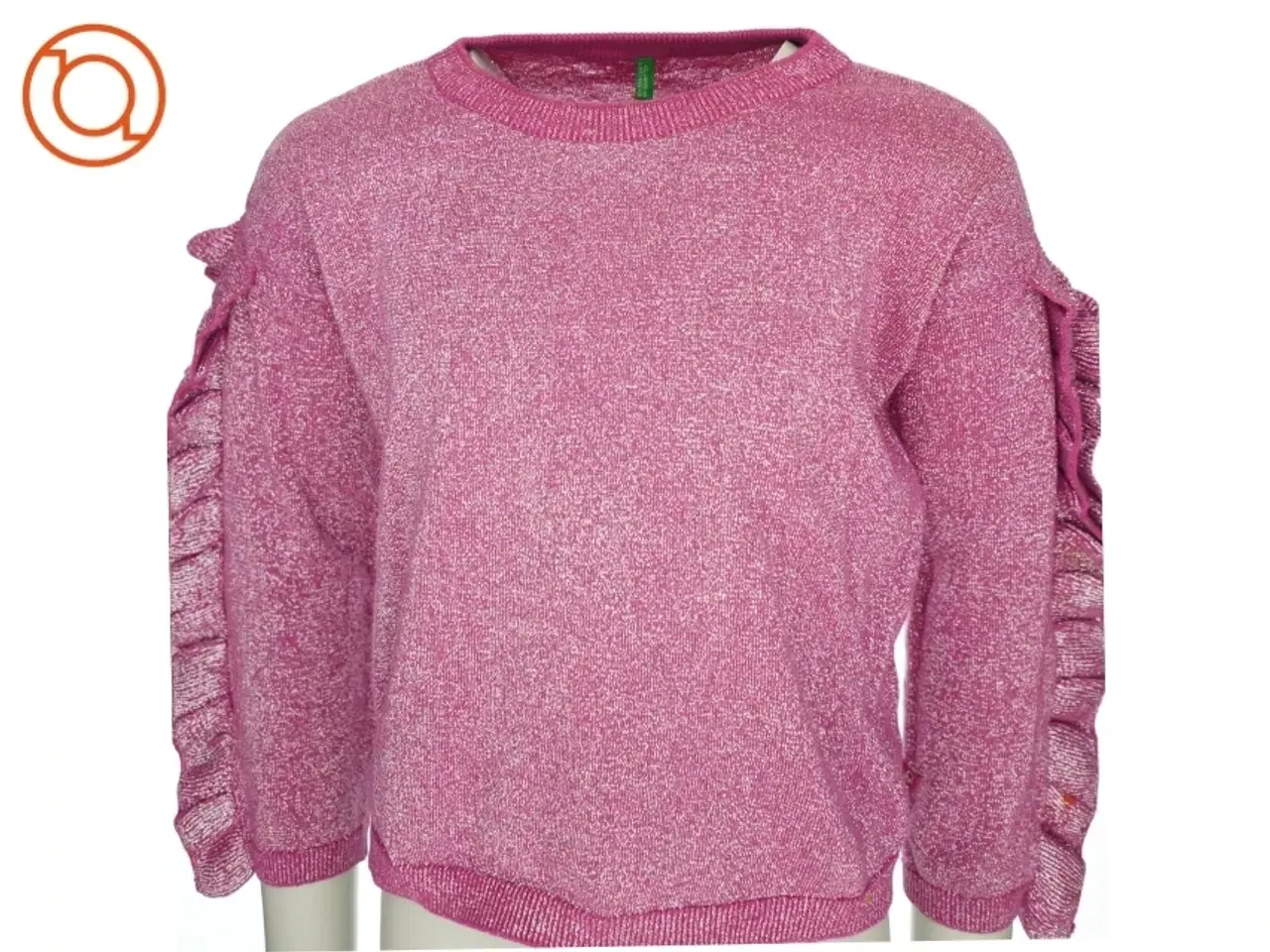 Billede 1 - Langærmet glimmer bluse (str. L ca. 12-14 år)