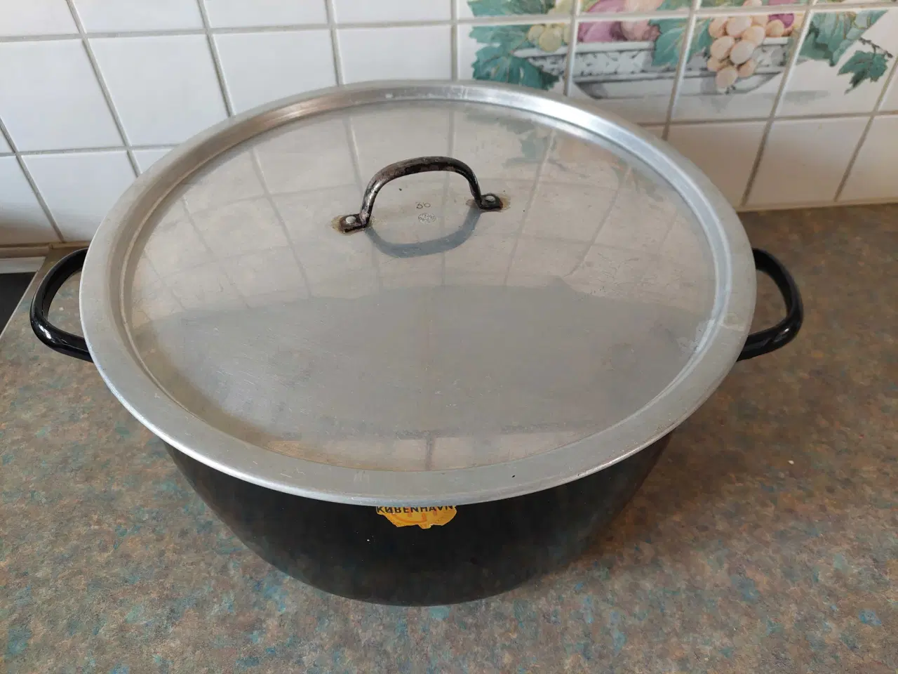 Billede 2 - Stor bålgryde / emaljegryde