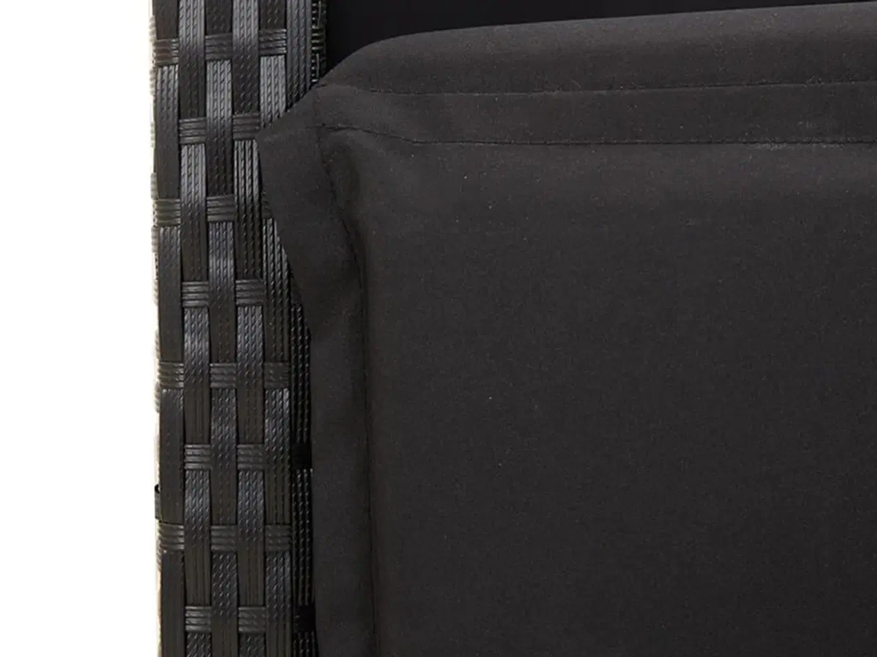 Billede 9 - Havestol med justerbart ryglæn og fodstøtte polyrattan sort