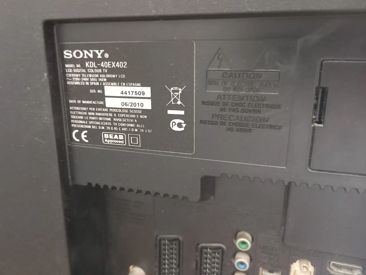 Billede 3 - SONY TV kdl-40ex402