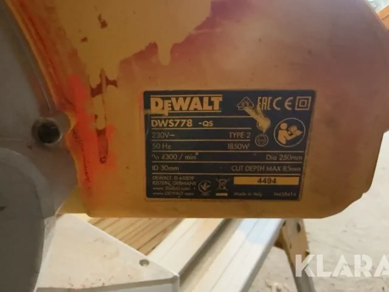 Billede 6 - Kap-/geringssav med foldbart stativ DeWalt Dws778 -QS