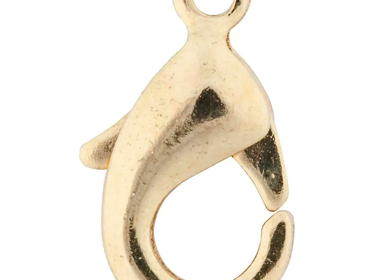 Billede 1 - Karabinhage, L: 10,1 mm, forgyldt, 5stk./ 1 pk.