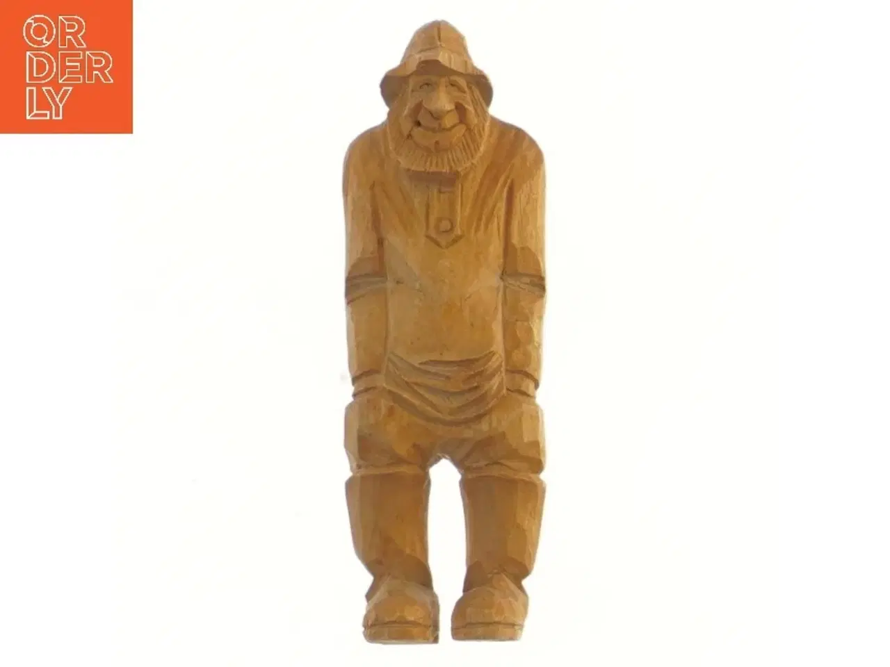 Billede 1 - Træfigur med frakke og hat (str. 16 cm)