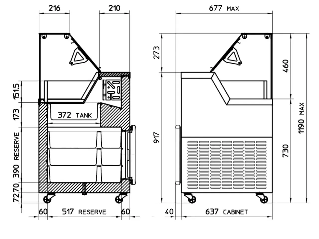 Billede 5 - Tefcold Isdisk – 12 Napoli iskantiner 5 L