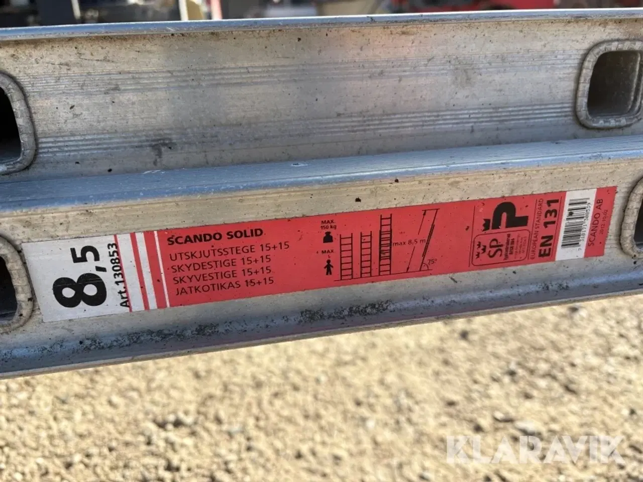 Billede 4 - Alu stige Scando 8.5m