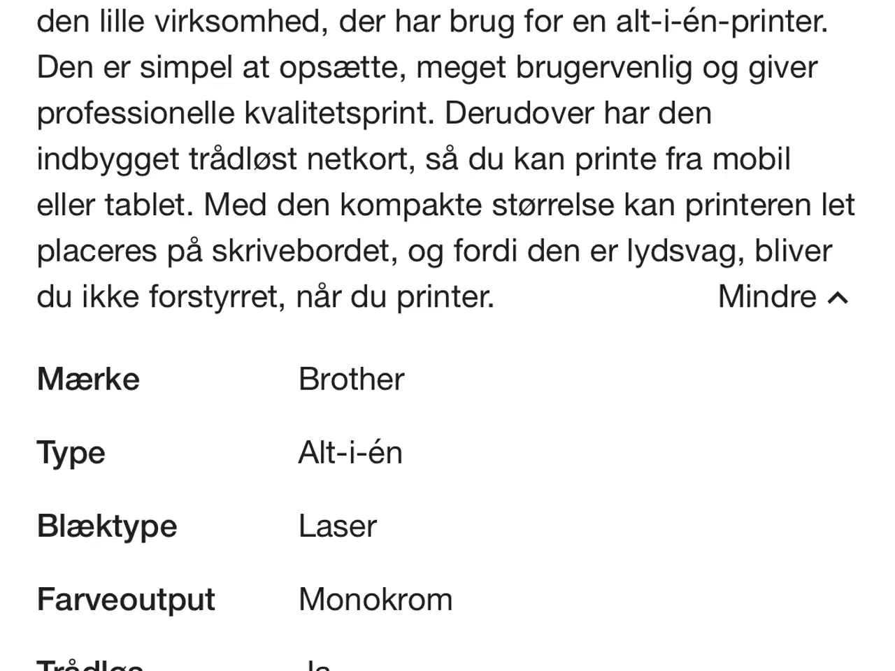 Billede 4 - Brother laserprinter 